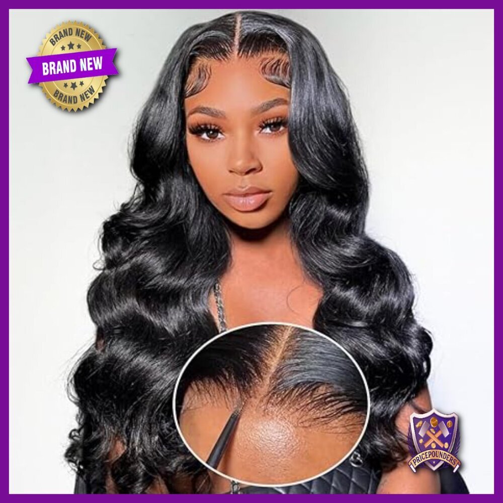 22 Inch Glueless HD Lace Front Wig Brazilian Human Hair 180% Density